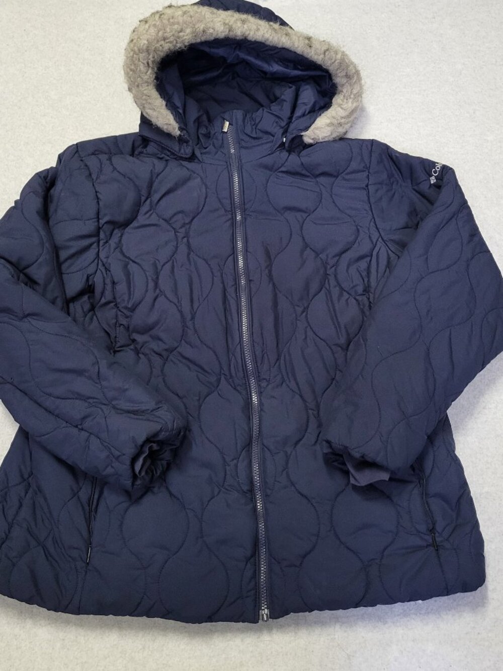 Women's Columbia Puffer Blue Jacket XXL